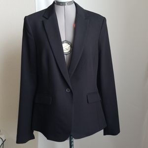 Worthington Size 12 Solid Black Blazer